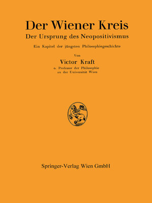 cover image of Der Wiener Kreis